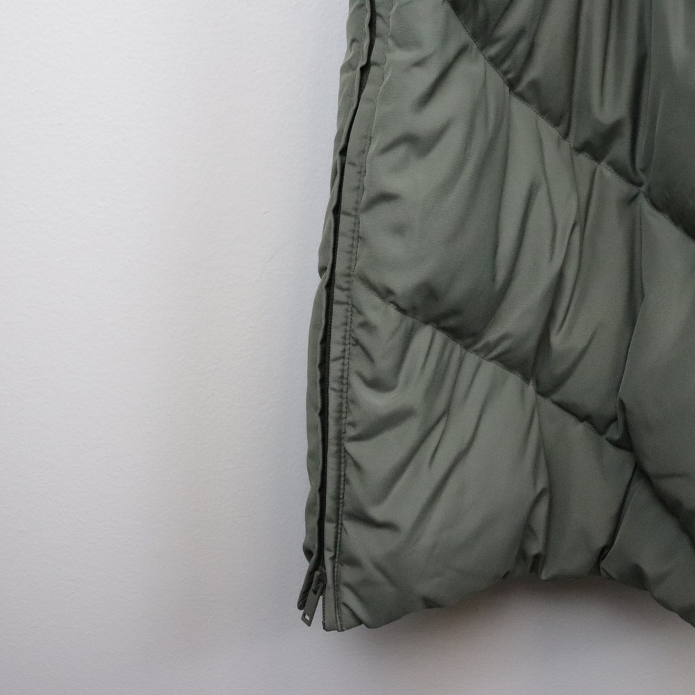 NWT Seraphine Green 3-In-1 Long Chevron Puffer Maternity Coat 12 Babywearing - Picture 10 of 16